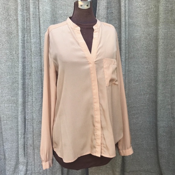 Cynthia Rowley peach pattern blouse - Picture 1 of 4